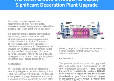 Heineken Case Study – deaeration equipment