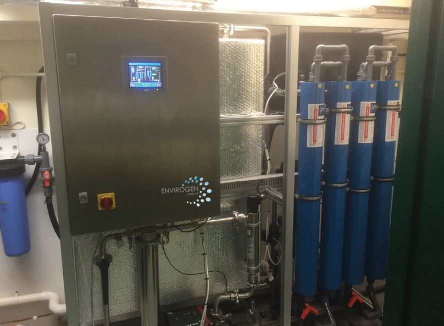 water treatment processes at Musgrove Hospital