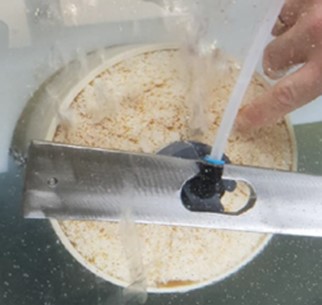 Bath membrane integrity test for hollow fiber membranes