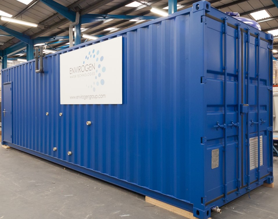 Containerised water treatment plant